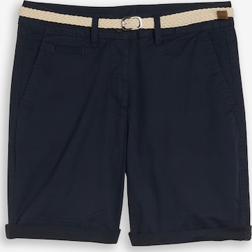 Regular Pantalon chino TOM TAILOR en bleu : devant