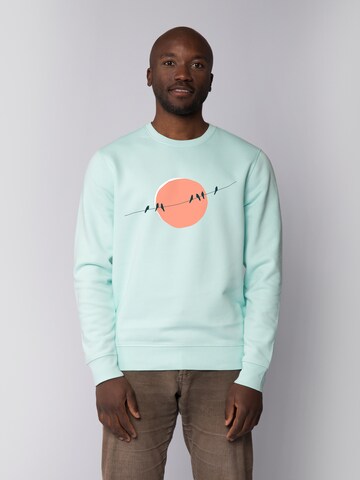 Sweat-shirt 'Countryside 01' Watapparel en bleu : devant