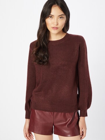 Pull-over 'PERLA' PIECES en rouge : devant