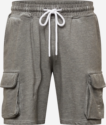 SikSilk Cargo Pants in Grey: front