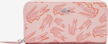 LACOSTE Wallet in Pink: front