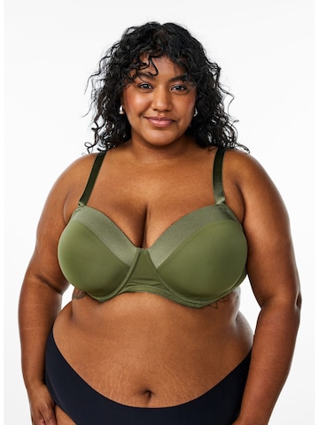 Invisible Soutien-gorge 'Leline' Devoted by Zizzi en vert