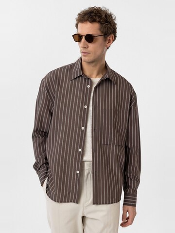Coupe regular Chemise 'Ruby' Antioch en marron