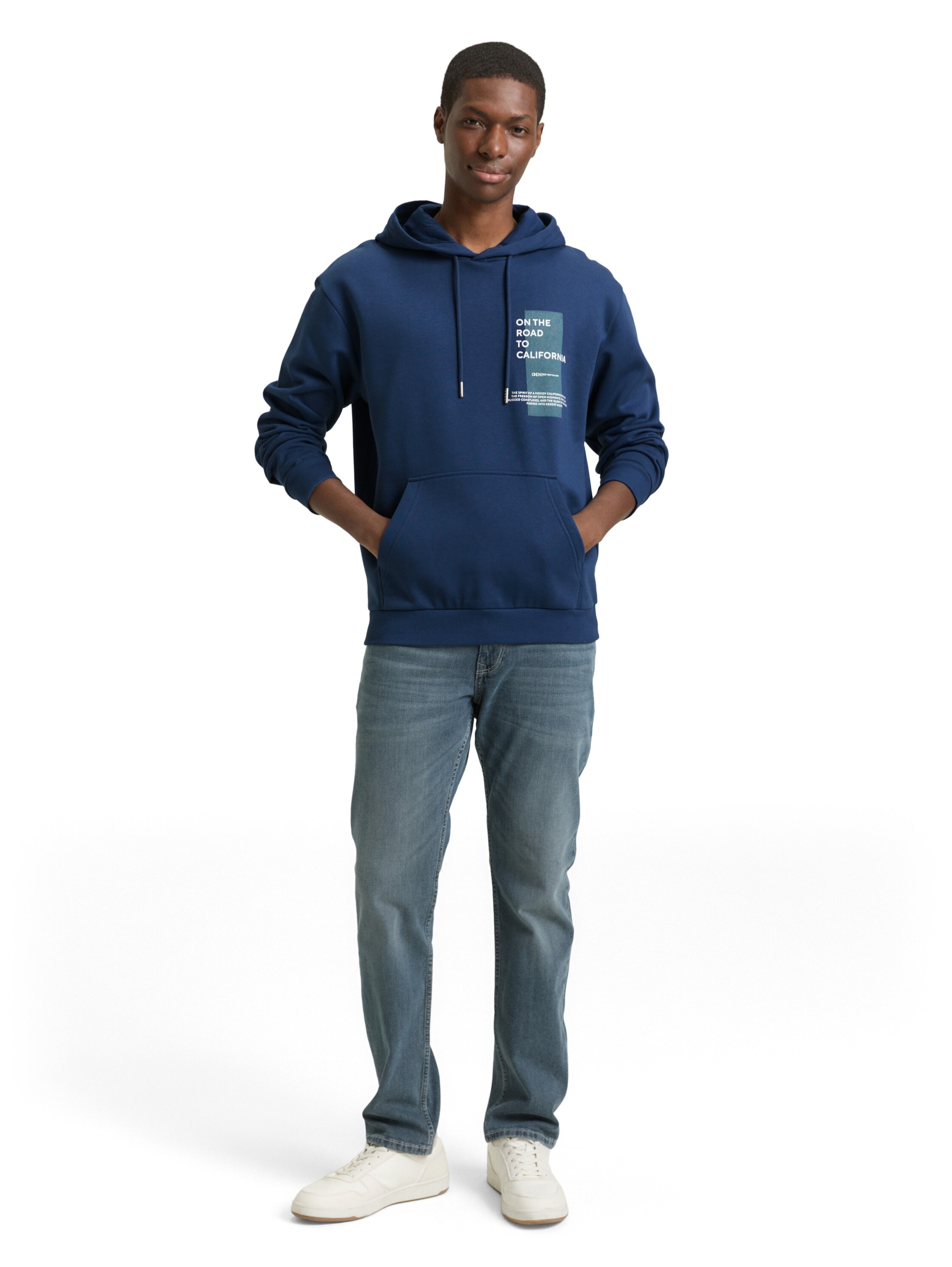 TOM TAILOR DENIM Sweatshirt in Blau