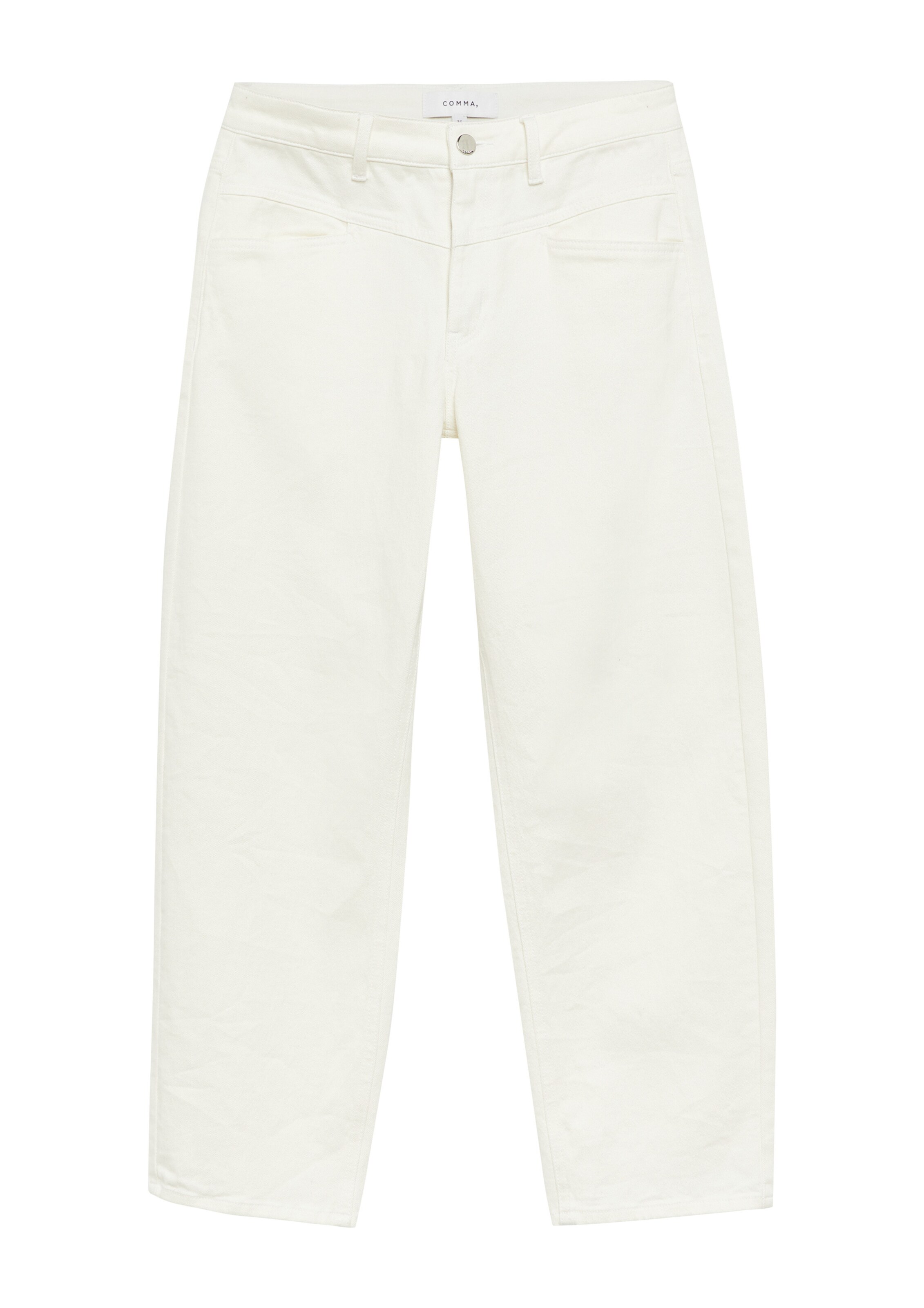COMMA Barrel Jeans in Weiß: Vorderseite