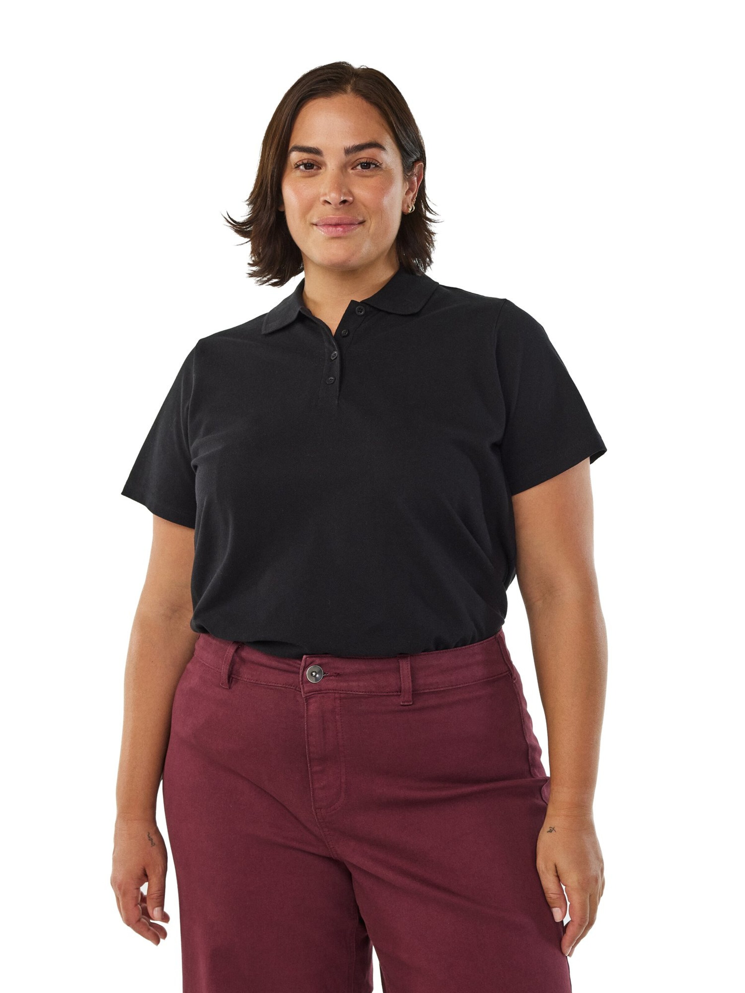 Flash by Zizzi Shirt 'FLLYN' in Black: front