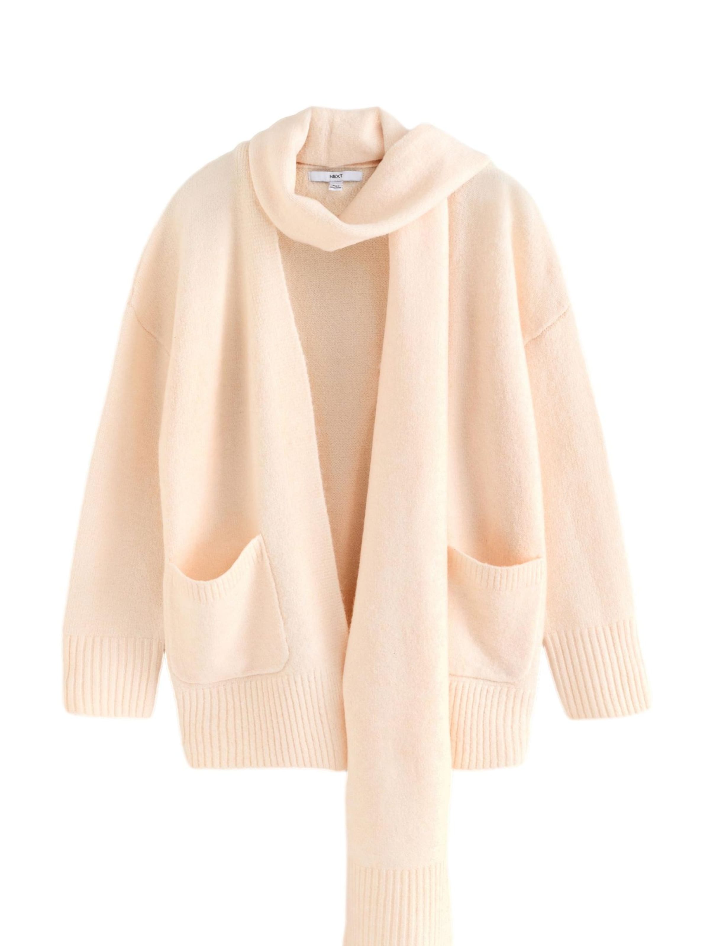 Next Вязаная кофта в Белый: спереди