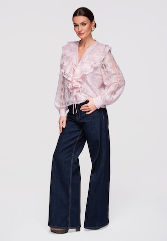 Ombre Blouse in Pink