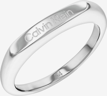 Bague Calvin Klein en argent : devant