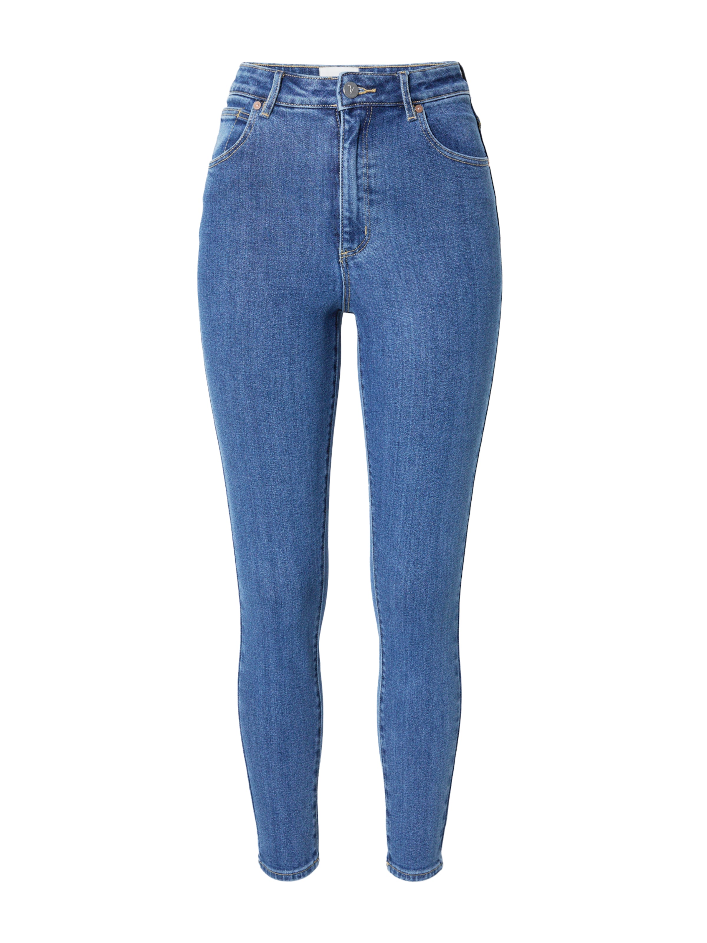 Abrand Skinny Jeans in Blue: front