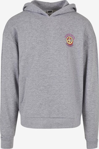 Urban Classics Sweatshirt 'Big Peace' i grå: forside