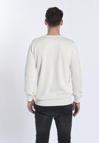 DENIM CULTURE Pullover 'ROMEO' in Weiß