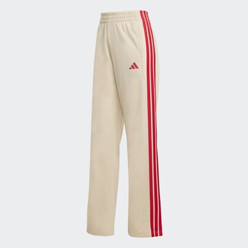 ADIDAS SPORTSWEAR Wide leg Workout Pants in Beige