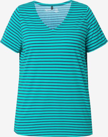 T-shirt oversize Ulla Popken en bleu : devant