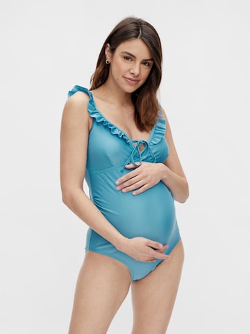 MAMALICIOUS Swimsuit 'Daria' in Blue: front
