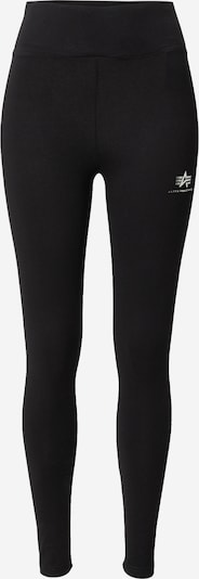 ALPHA INDUSTRIES Leggings i sort / sølv, Produktvisning