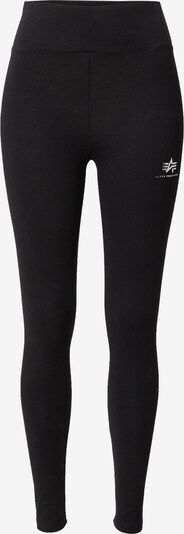 ALPHA INDUSTRIES Leggings in de kleur Zwart / Zilver, Productweergave