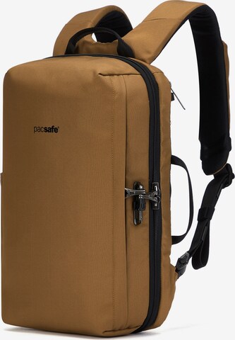 Pacsafe Rucksack in Braun