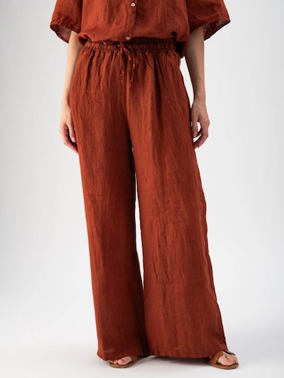 MND Bukser 'Wide linen trousers' i blandingsfarvet, Produktvisning
