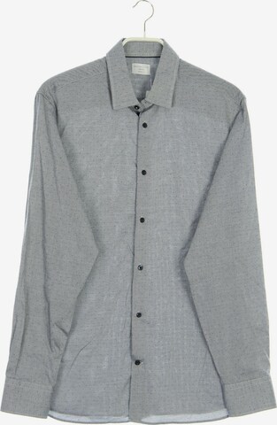 SELECTED HOMME Button Up Shirt in L in Grey: front