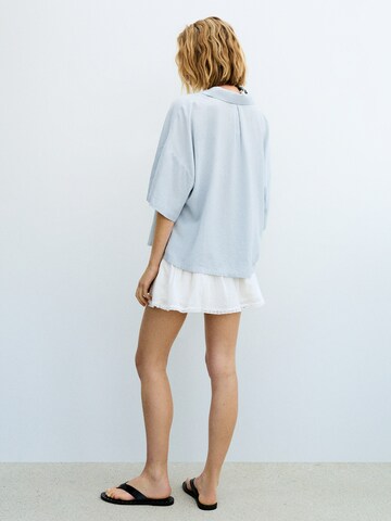 Pull&Bear Bluse in Blau