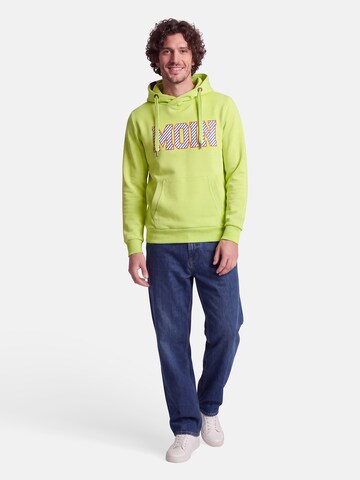 salzhaut Sweatshirt 'Heff - Moin' in Green: front