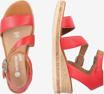 REMONTE Strap Sandals in Red