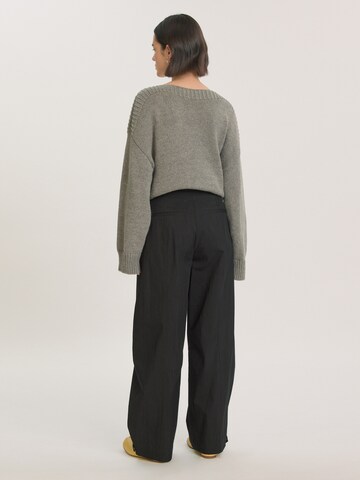EDITED Wide leg Byxa 'Bianca' i svart