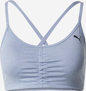 Bustier Soutien-gorge de sport PUMA en bleu : devant