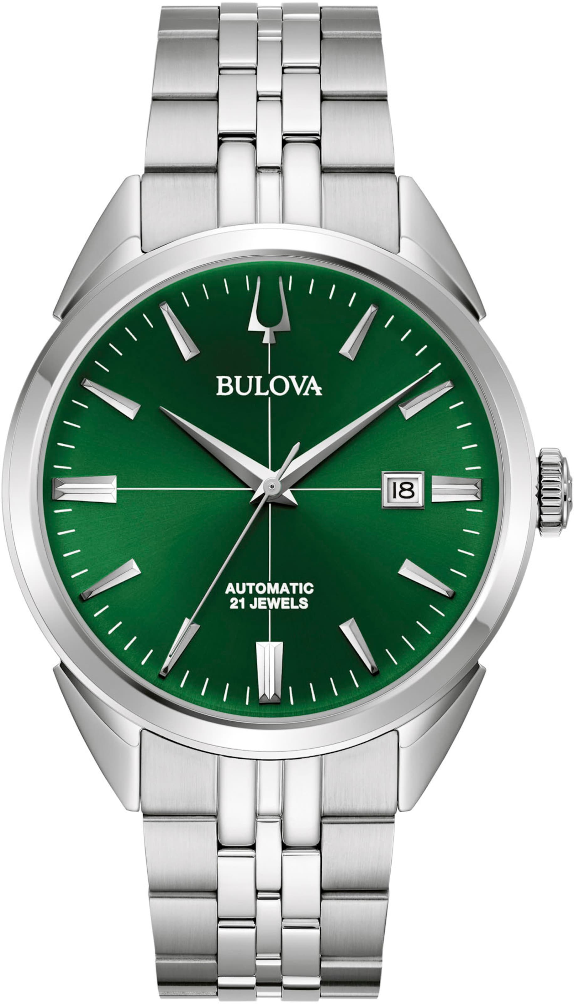 Bulova Analog Watch in Silver: front
