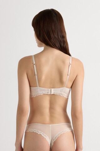 INTIMISSIMI Triangle Bra 'Pretty Flowers' in Beige