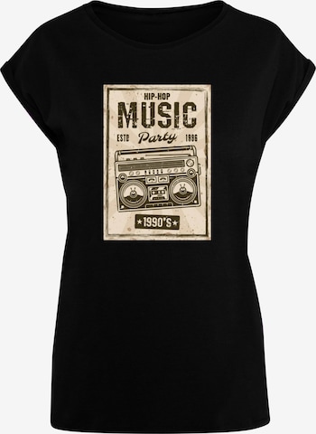 Mister Tee Shirt 'Retro Boom' in Black: front