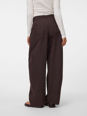 VERO MODA - Pierna ancha Pantalón en marrón