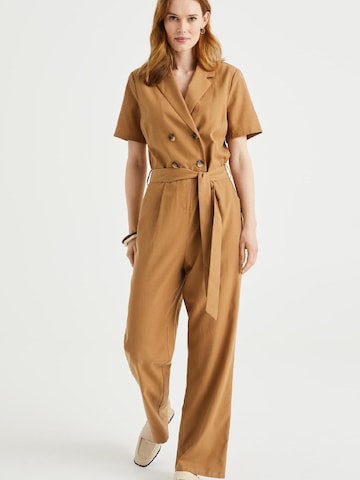 WE Fashion Jumpsuit in Brown