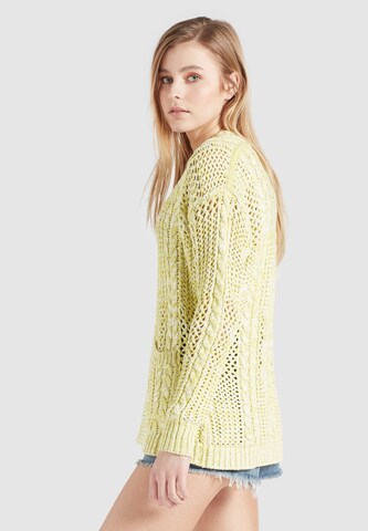 khujo Knit Cardigan 'Nita' in Yellow