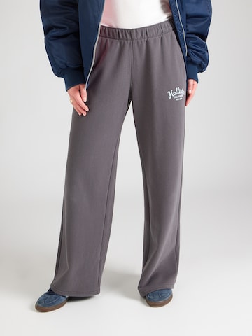 HOLLISTER Wide leg Παντελόνι σε γκρι: μπροστά
