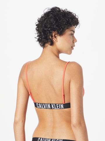 Bustier Hauts de bikini Calvin Klein Swimwear en orange