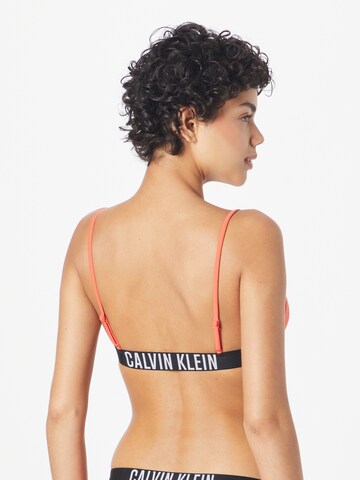 Calvin Klein Swimwear صدرية قطعة علوية من البيكيني بلون برتقالي