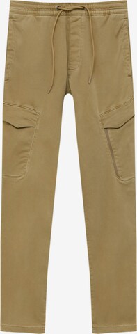 Pull&Bear Regular Cargobroek in Beige: voorkant