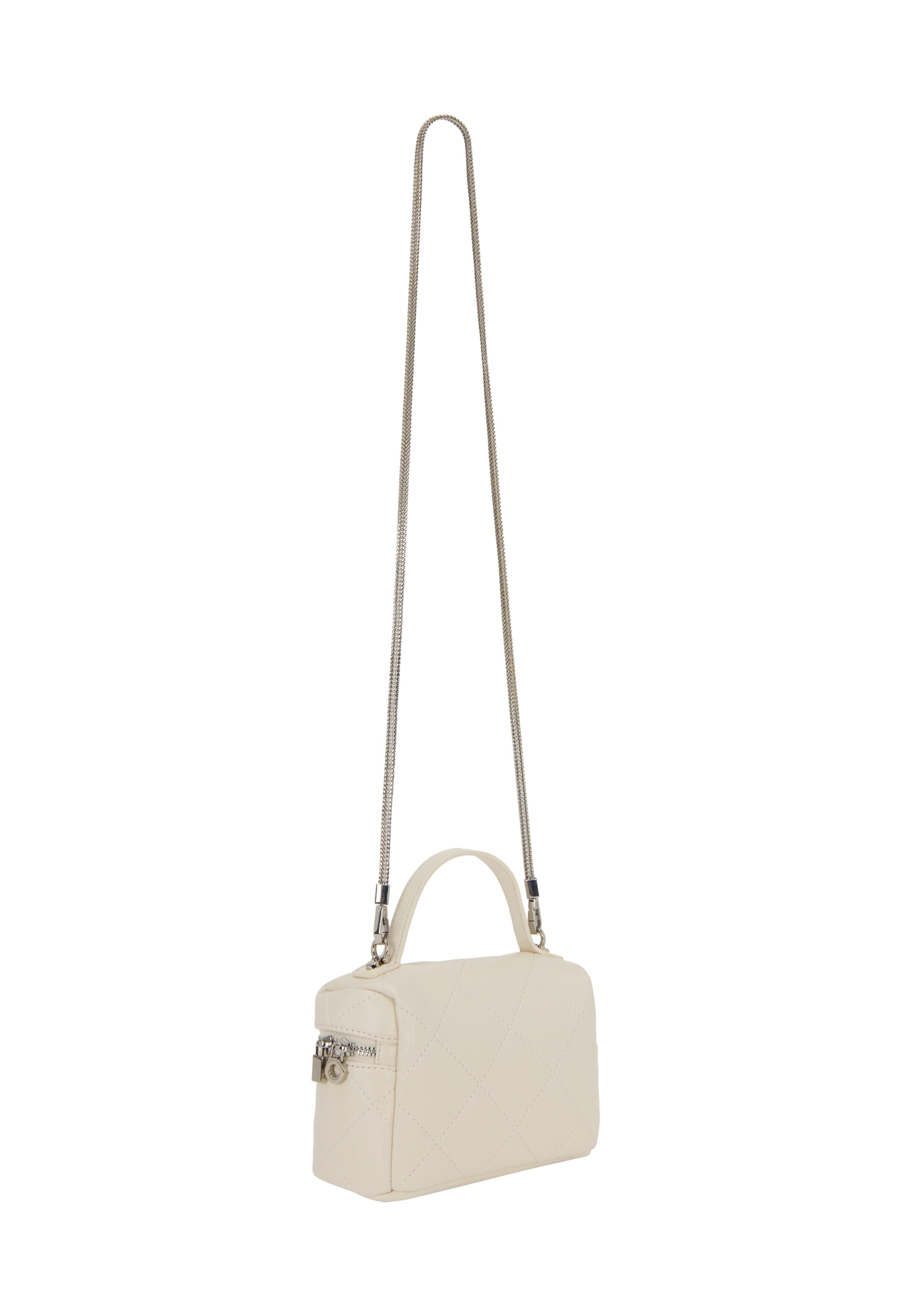 Borsa a mano di faina in bianco