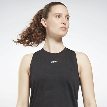 Reebok Sporttop in Schwarz