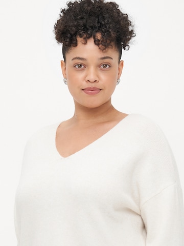 Vero Moda Curve Pullover 'BESTI' in Beige