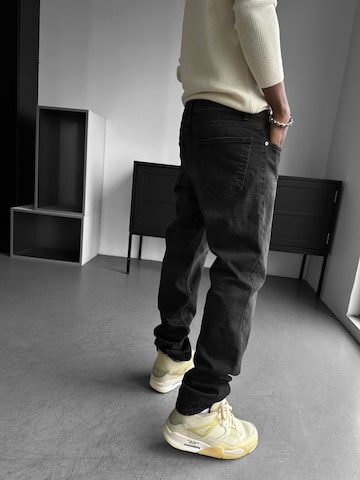 Kleidermafia Regular Jeans 'Regular Fit Jeans  - Black' in Zwart
