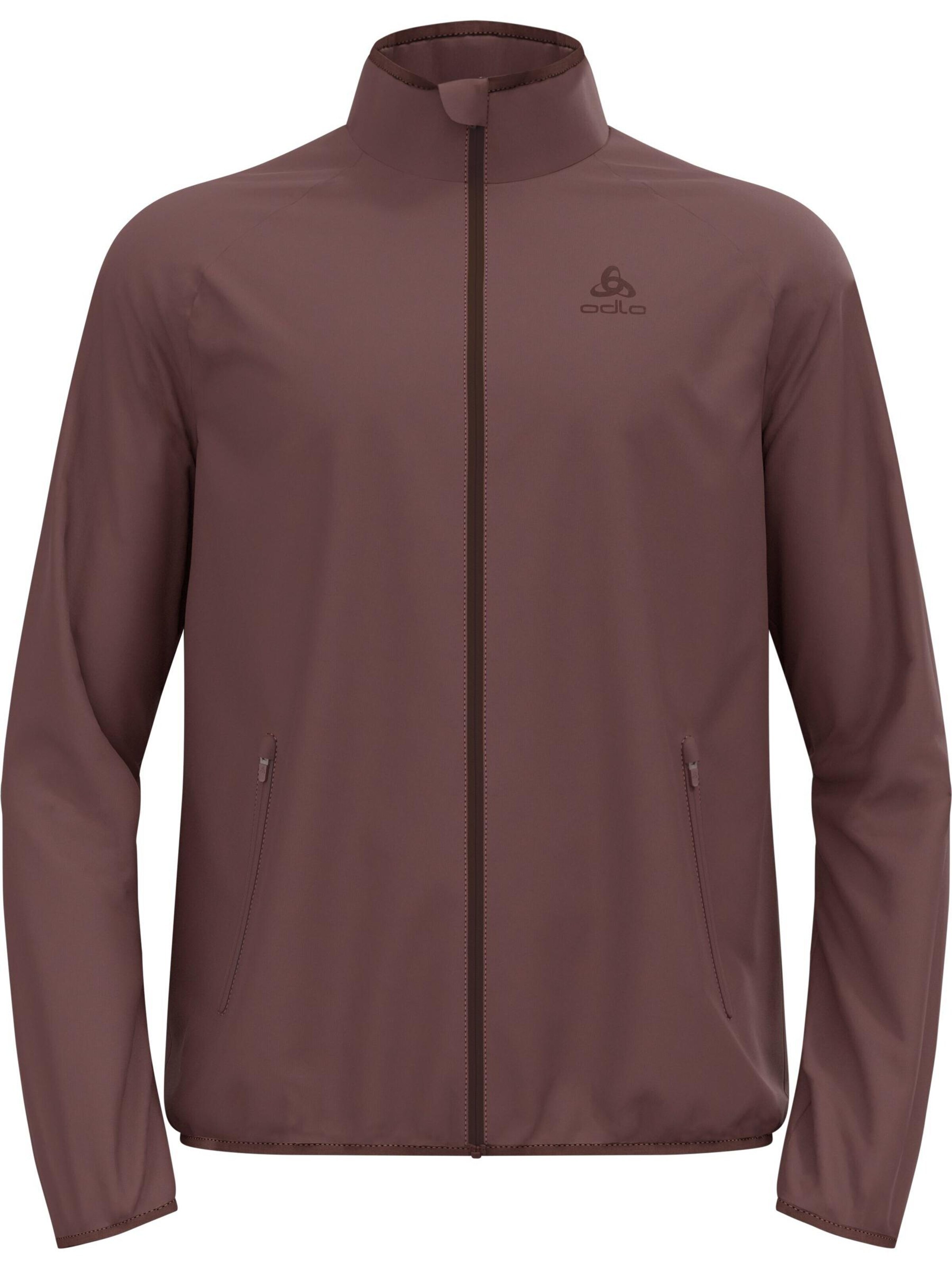 Giacca sportiva 'ESSENTIAL LIGHT' di ODLO in rosso: frontale