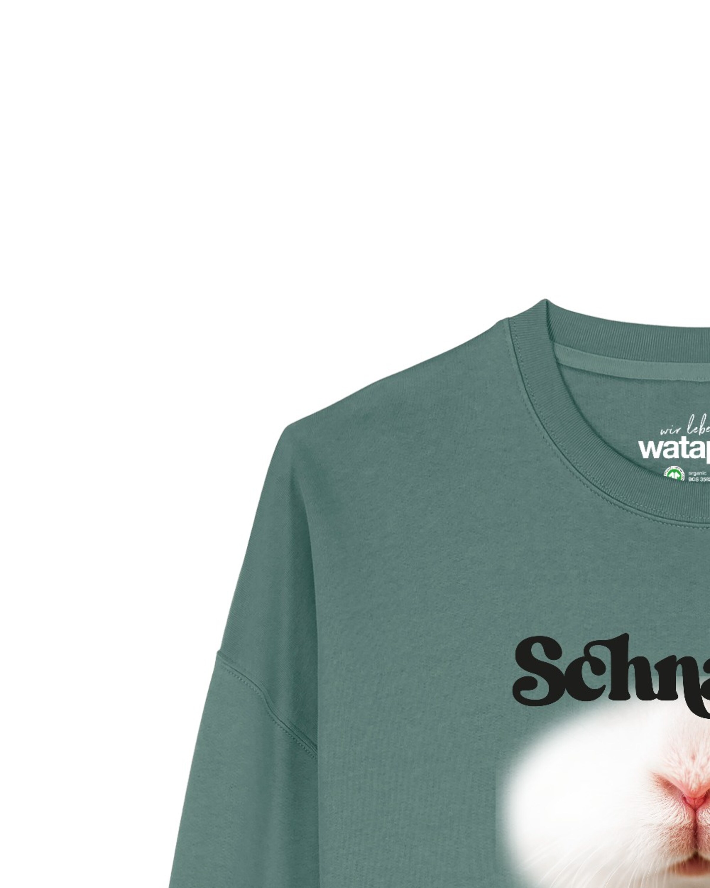 Sweat-shirt 'Schnauze ' Watapparel en vert