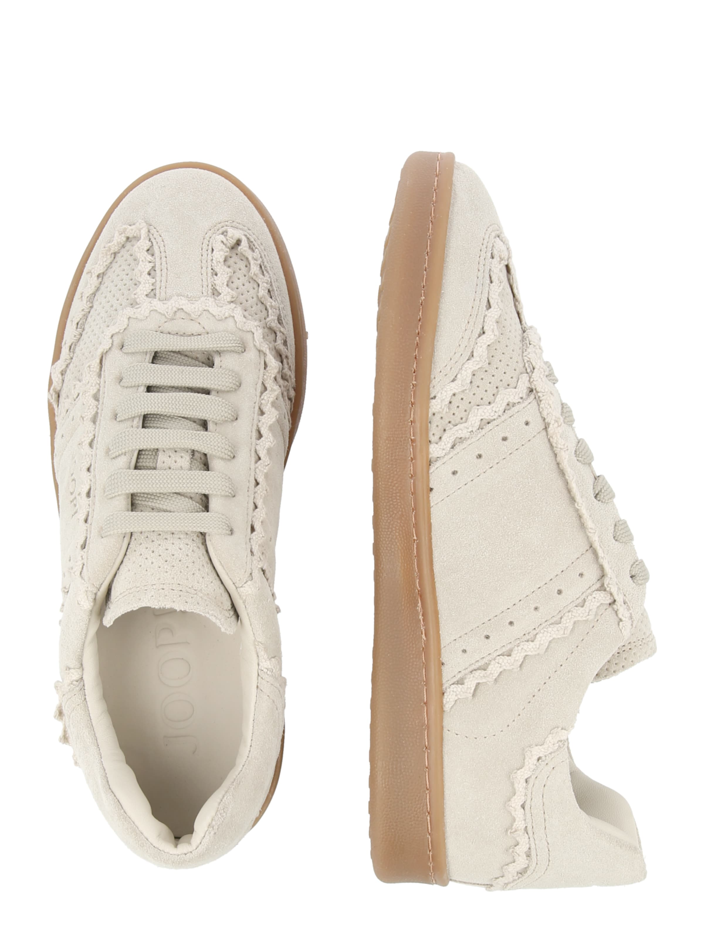 JOOP! Sneakers laag 'Pizzo Misto Isa XT7' in Beige