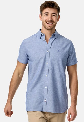 Coupe regular Chemise 'Kenner' INDICODE JEANS en bleu