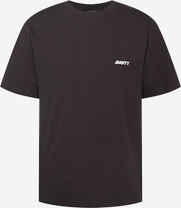 MOUTY - Camiseta en negro: frente