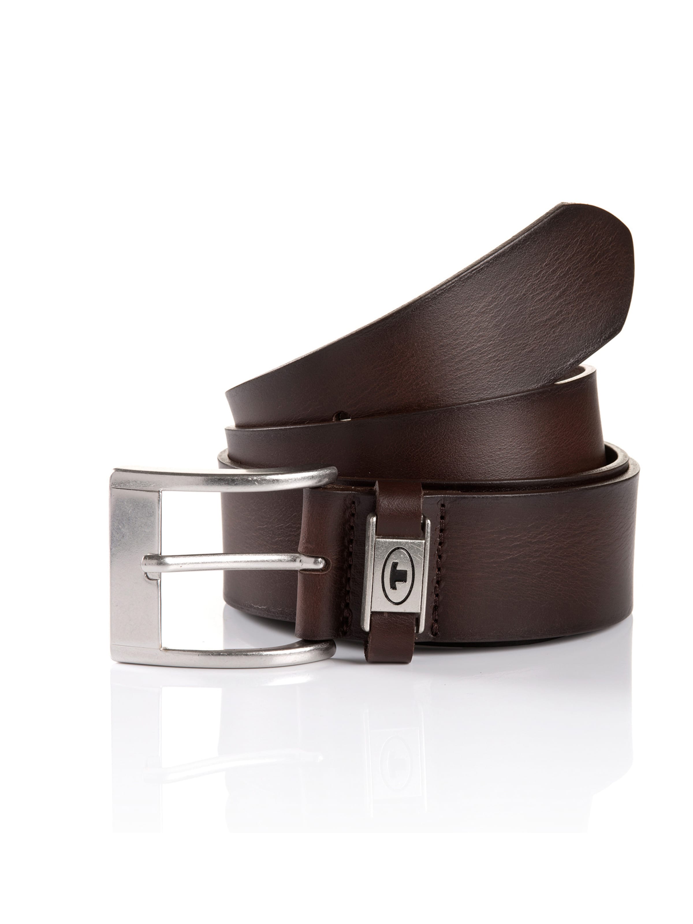 TOM TAILOR Vyö 'NATHAN' värissä ruskea: etupuoli