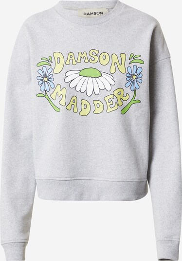 Damson Madder Sweatshirt in hellblau / hellgelb / graumeliert / apfel / weiß, Produktansicht